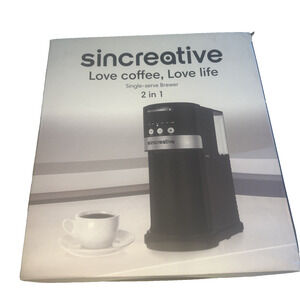 Single Serve Coffee Maker 2-In-1 Cappuccino Coffee Sincreative